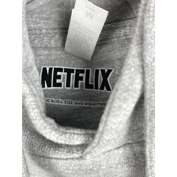 Netflix Stranger Things Mens Medium Pullover Gray Hoodie Hawkins High 1983 - Picture 4 of 4